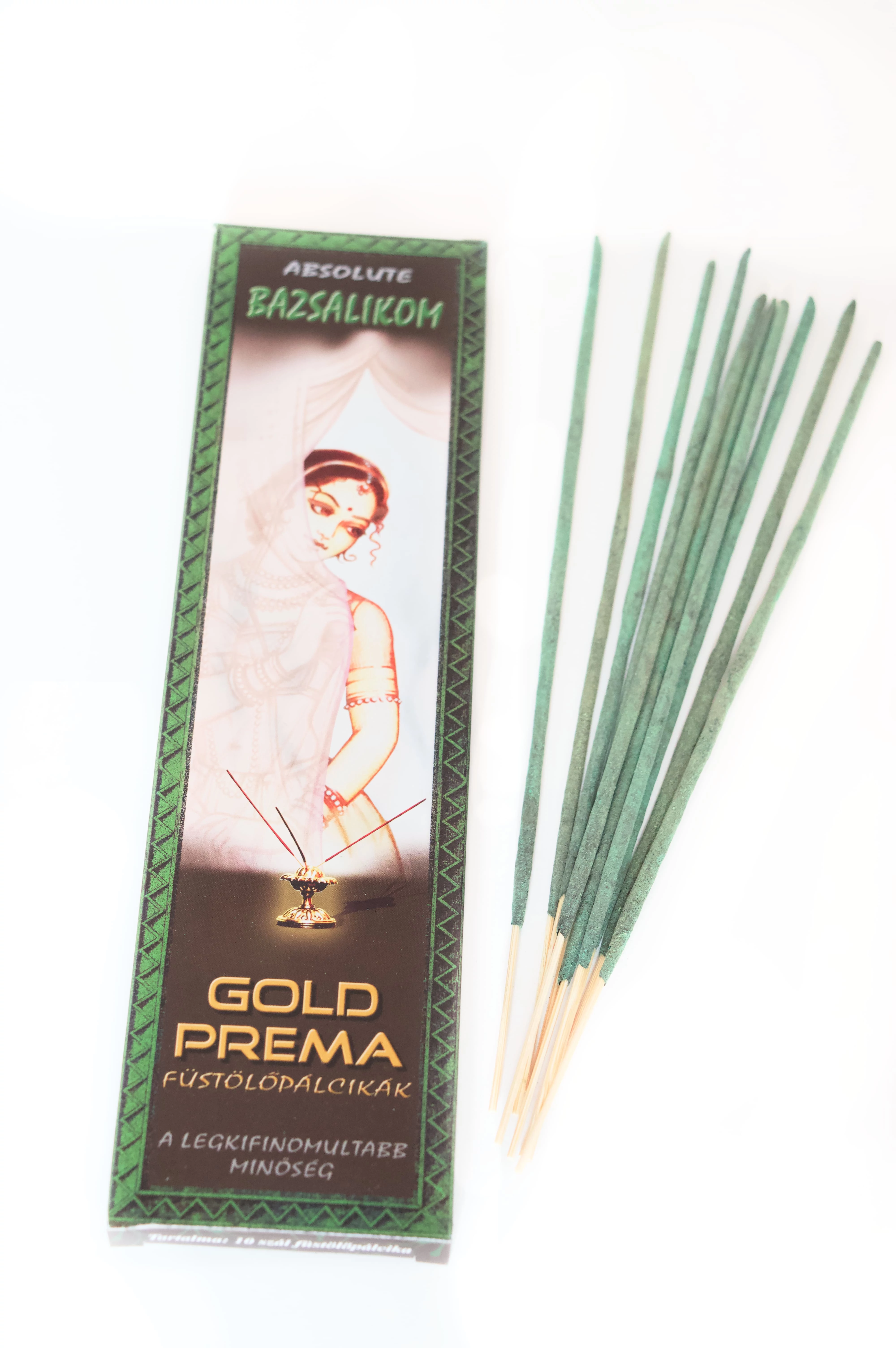 Bazsalikom füstölő Gold Prema